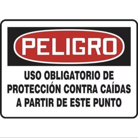 Accuform OSHA DANGER FALL PROTECTION SIGN SHMFPR105XL SHMFPR105XL
